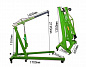 Кран гидравлический гаражный складной 1.0 т