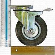 Промышленное колесо марки C-3302-SLS-F18 поворотное, с тормозом, г/п 100 кг